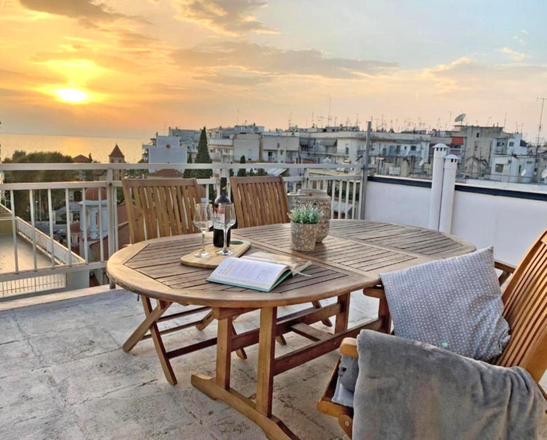 Sea View Sunset Penthouse Apartment Thessaloniki Exterior photo